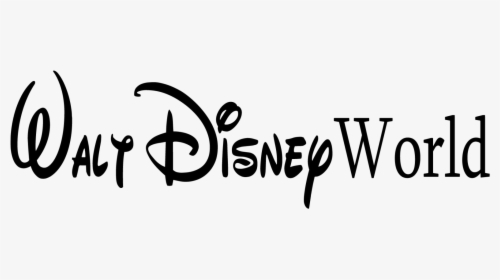 Disney World Logo Png Emmalenker - Calligraphy, Transparent Png, Transparent PNG