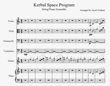 Kerbal Space Program Sheet Music Piano, HD Png Download, Transparent PNG