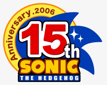 Sonic 15th Anniversary - Sonic The Hedgehog 15th Anniversary, HD Png Download, Transparent PNG