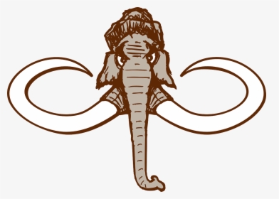 Mammoth, Animal, Grimly, Tusk, Trunk, Extinct - Draw A Mammoth Head, HD Png Download, Transparent PNG