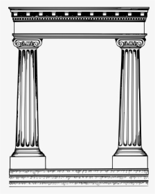 Another Classic Roman Frame Clip Arts - Roman Border Clip Art, HD Png Download, Transparent PNG
