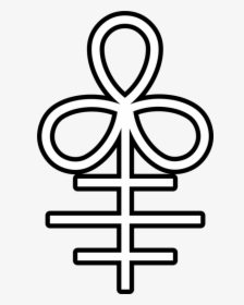 Alchemical Symbol Cross Ankh Clip Art - Satanic Cross Transparent, HD Png Download, Transparent PNG