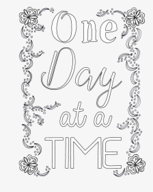 Coloring Pages For Adults One Day, HD Png Download, Transparent PNG