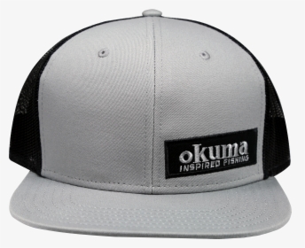 Okuma Mesh Back Flat Bill Grey   Data-large Image //cdn - Baseball Cap, HD Png Download, Transparent PNG