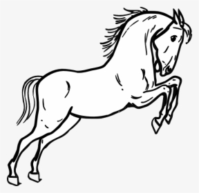 Jumping Horse Outline Svg Clip Arts - Horse Outline Png, Transparent Png, Transparent PNG