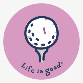 Golf Tee Sticker - Life Is Good Golf Stickers, HD Png Download, Transparent PNG