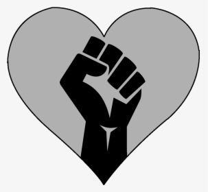 Silver Heart - Civil Rights Fist, HD Png Download, Transparent PNG