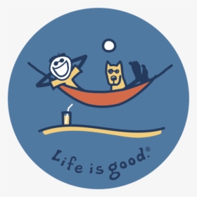 Life Is Good Clipart Hammock - Life Is Good Car Sticker Dog, HD Png Download, Transparent PNG