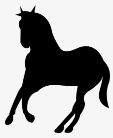 Transparent Horse Clipart Black And White - Running Black Horse Logo, HD Png Download, Transparent PNG
