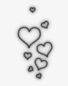 White Hearts Png - Aesthetic Hearts Black And White, Transparent Png, Transparent PNG