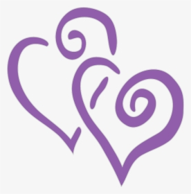 Purple Love Png - Clipart 60th Wedding Anniversary, Transparent Png, Transparent PNG
