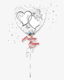 Entwined Silver Hearts - De Boda Dibujos, HD Png Download, Transparent PNG