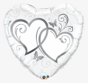 18 - Qualatex Hearts Silver, HD Png Download, Transparent PNG