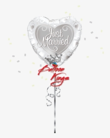 Just Married Silver Hearts - Your Wedding Day Ballon, HD Png Download, Transparent PNG