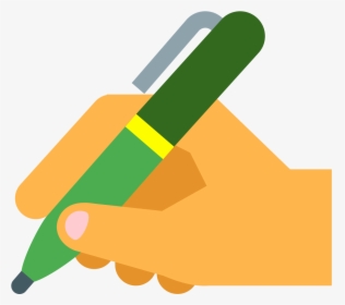 Transparent Writer Icon Png - Hand With Pen Icon, Png Download, Transparent PNG