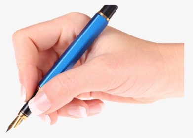 Hand Writing With Pen Png - Hands Holding A Pen, Transparent Png, Transparent PNG