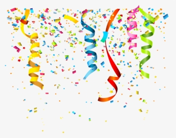 Party Confetti Birthday Clip Art - Transparent Background Confetti Png, Png Download, Transparent PNG