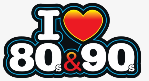 I Love The 80s Logo Png - Love 80 Y 90, Transparent Png, Transparent PNG