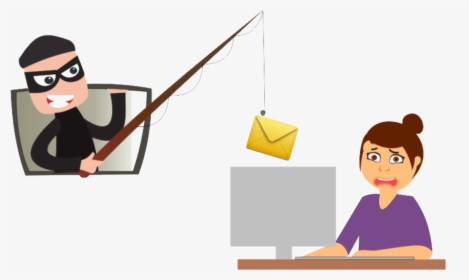 Email Phishing - Cartoon, HD Png Download, Transparent PNG