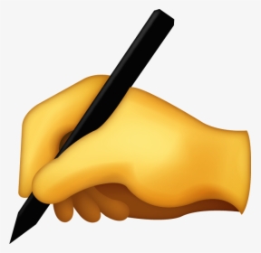 Writing Hand Emoji Png, Transparent Png, Transparent PNG