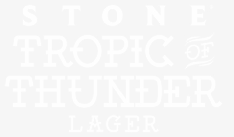 Stone Tropic Of Thunder Lager - Tropic Of Thunder Lager, HD Png Download, Transparent PNG