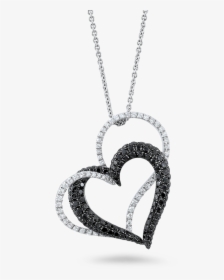 Heart Locket Png Transparent Image - Hart Hanger Diamant Pave, Png Download, Transparent PNG