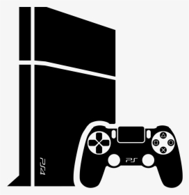 Video Game Console With Gamepad - Ps4 Controller Icon Png, Transparent Png, Transparent PNG