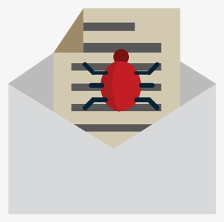 Email With Virus Png, Transparent Png, Transparent PNG