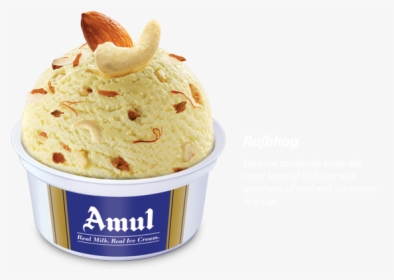 Rajbhog - Amul Cup Ice Cream, HD Png Download, Transparent PNG