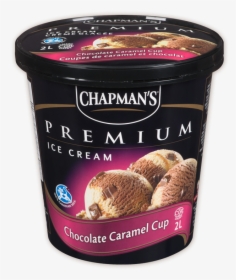 Chapman S Premium Chocolate Caramel Cup Ice Cream - Chapmans Vanilla Ice Cream, HD Png Download, Transparent PNG