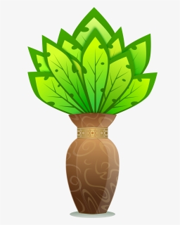 Free Plant In Vase Clip Art - Office Plant Clipart Png, Transparent Png, Transparent PNG