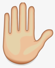Raised Hand Emoji Png, Transparent Png, Transparent PNG