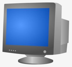 Computer Monitor,output Device,angle - Cathode Ray Tube Monitor Png, Transparent Png, Transparent PNG