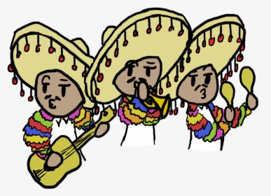 Hats Clipart Mariachi - Easy Mariachi Band Drawing, HD Png Download, Transparent PNG
