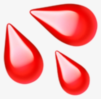 Water Emoji Red Blood Drip Drop Bloody - Water Drop Emoji Png, Transparent Png, Transparent PNG