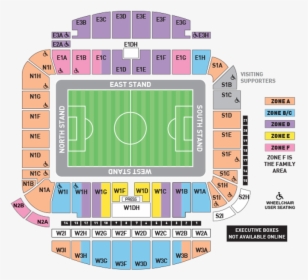 Brighton Stadium Map - Brighton And Hove Albion Stadium Plan, HD Png Download, Transparent PNG