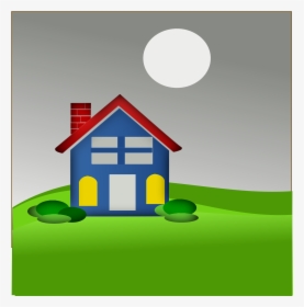 Transparent Home Clipart Png - Rumah Dengan Cerobong Asap, Png Download, Transparent PNG