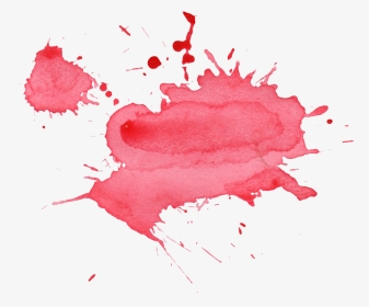 #red #pink #watercolor #paint #drip #remixit - Transparent Background Watercolor Splatter, HD Png Download, Transparent PNG