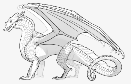 Wings Of Fire Rainwing Coloring Pages - Wings Of Fire Coloring Pages, HD Png Download, Transparent PNG