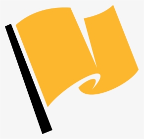 Racing Flag Yellow Clip Arts - Flag Logo Black And White, HD Png Download, Transparent PNG