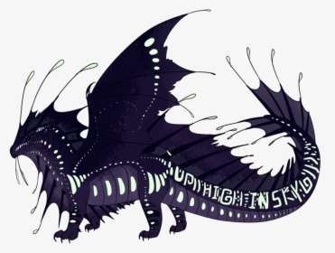 Dragon Wings Of Fire Fire Breathing Art - Wings Of Fire Abysswings, HD Png Download, Transparent PNG