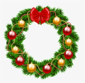 Christmas Wreath Png Clipart Wreath Christmas Day Clip - Vector Christmas Wreath Clipart, Transparent Png, Transparent PNG