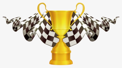 Racing Flag Png - Race Car Trophy Clipart, Transparent Png, Transparent PNG