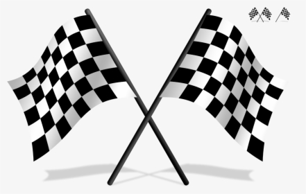 Checkered Drawing Racing Flag Transparent & Png Clipart - Racing Flags Transparent Background, Png Download, Transparent PNG