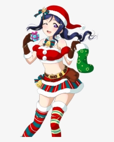 Transparent Anime Girl Christmas Png - Anime Girl Christmas, Png Download, Transparent PNG