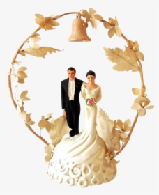 1948 Wedding Cake Top Bride And Groom Found At Www - Bride, HD Png Download, Transparent PNG