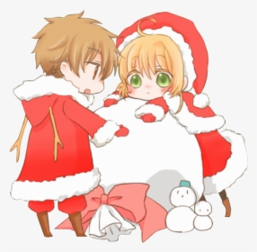 #boy #girl #animegirl #anime #christmas #terrieasterly - Sakura Card Captor Christmas, HD Png Download, Transparent PNG