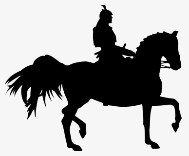 Samurai On Horse Silhouette, HD Png Download, Transparent PNG