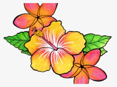Flower Tattoo Png Transparent Images - Tropical Flower Tattoos, Png Download, Transparent PNG