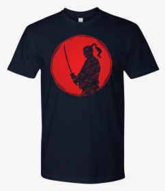 Samurai Silhouette In A Red Circle - Shirt, HD Png Download, Transparent PNG